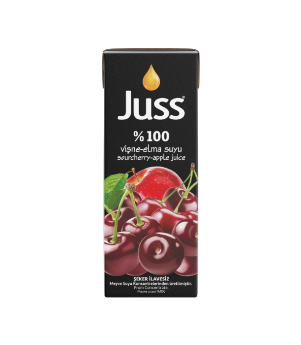 %100 VİŞNE-ELMA MEYVE SUYU 200 ML